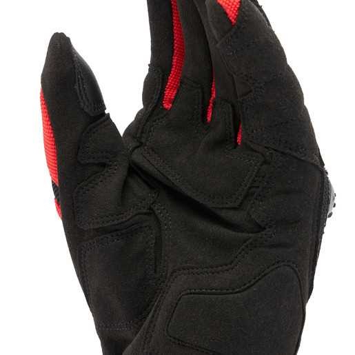 DAINESE ELD/MIG 3 AIR TEX GLOVES BLACK/RED-LAVA