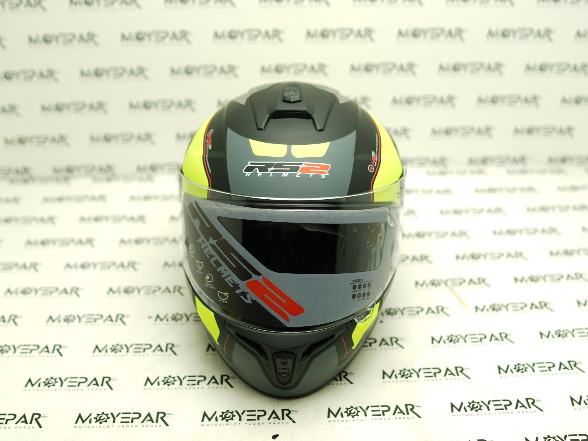 RS2 32011/8 YEŞİL SİYAH FULL FACE KASK