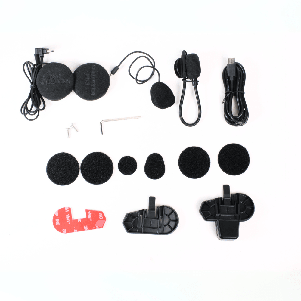 KNMASTER KN2300 MOTOSİKLET KASK İNTERCOM BLUETOOTH İNTERCOM KULAKLIK SETİ SİYAH