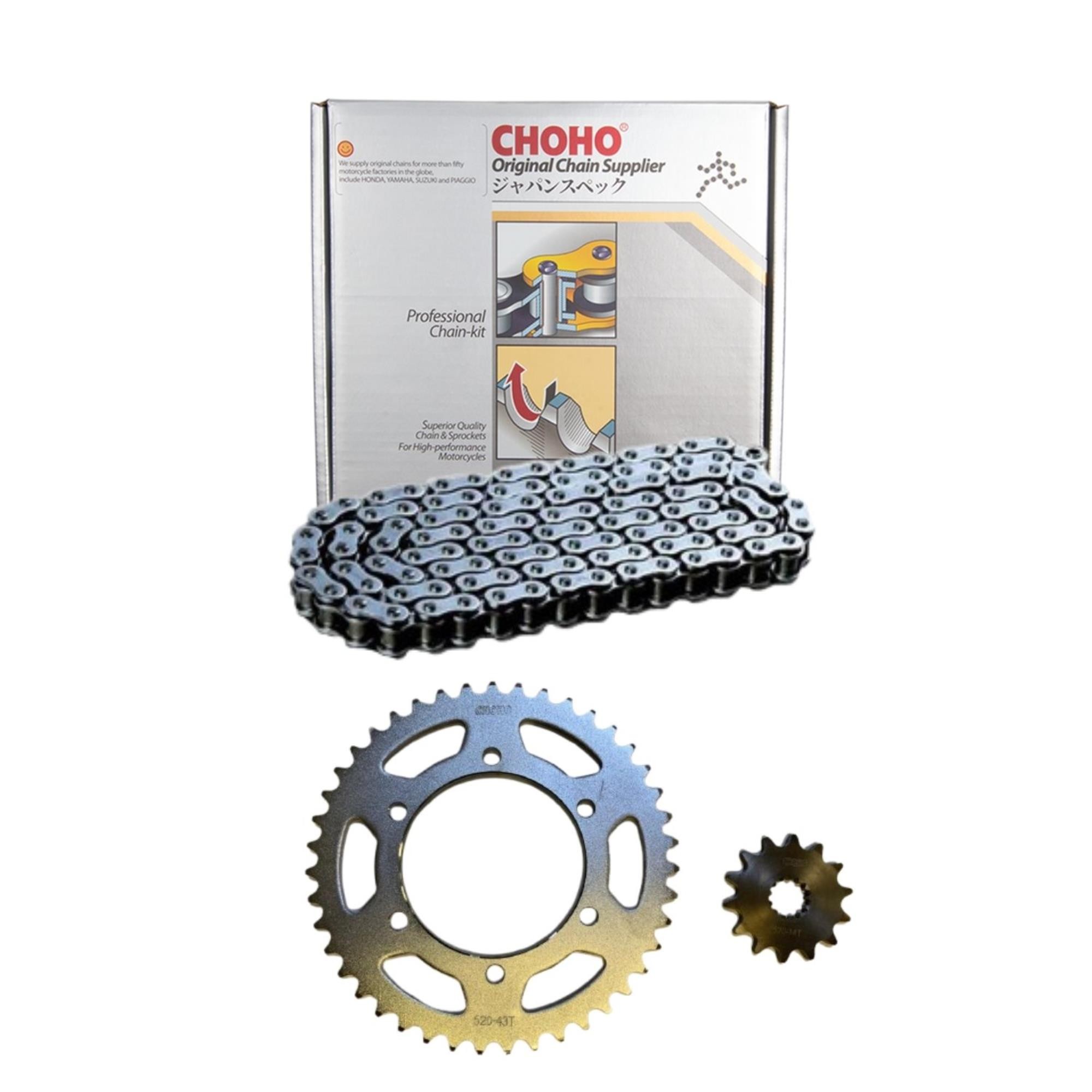 204-709 YAMAHA MT 25 R 25 ZİNCİR DİŞLİ SETİ O RİNGLİ 43T 14T CHOHO