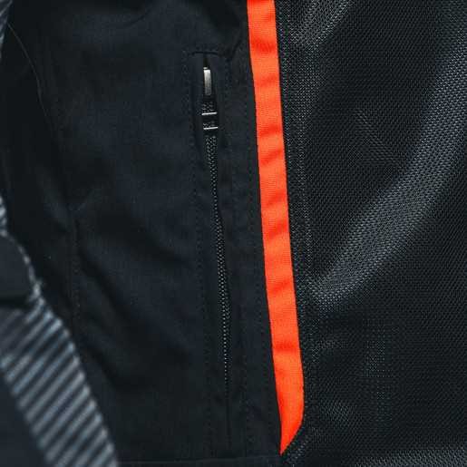 DAINESE CEKET/AIR FRAME 3 TEX JACKET/BLACK/RED-FLUO/