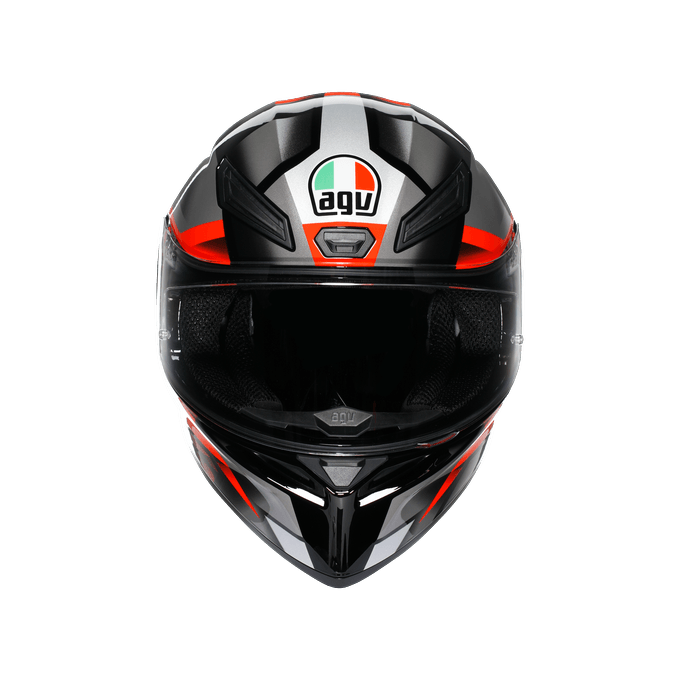 AGV KASK/K1 S E2206 FASTLAP BLACK GREY RED CONF.