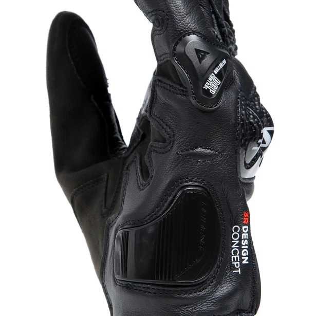 DAINESE ELD/CARBON 4 SHORT LTHR GLOVES BLACK BLACK