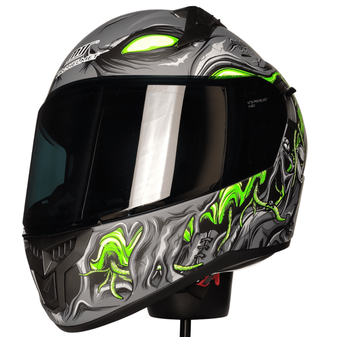 Mts Snake 801 Full Face Kask Zombıes Whıte