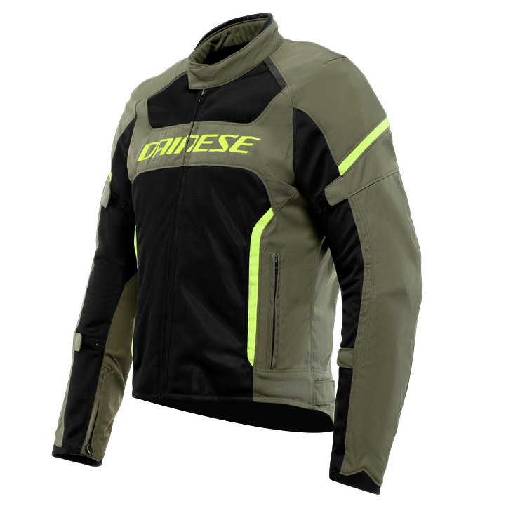 DAINESE CEKET/AIR FRAME 3 TEX JACKET ARMY GREEN / BLACK/FLUO/