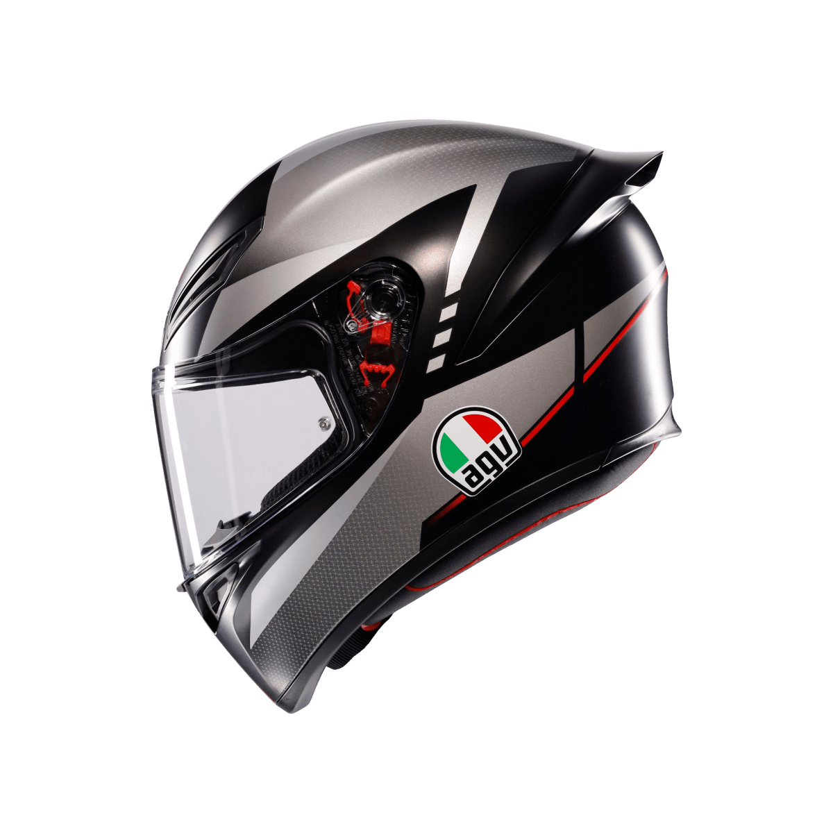 AGV KASK/K1 S LAP MATT BLACK/GREY/RED