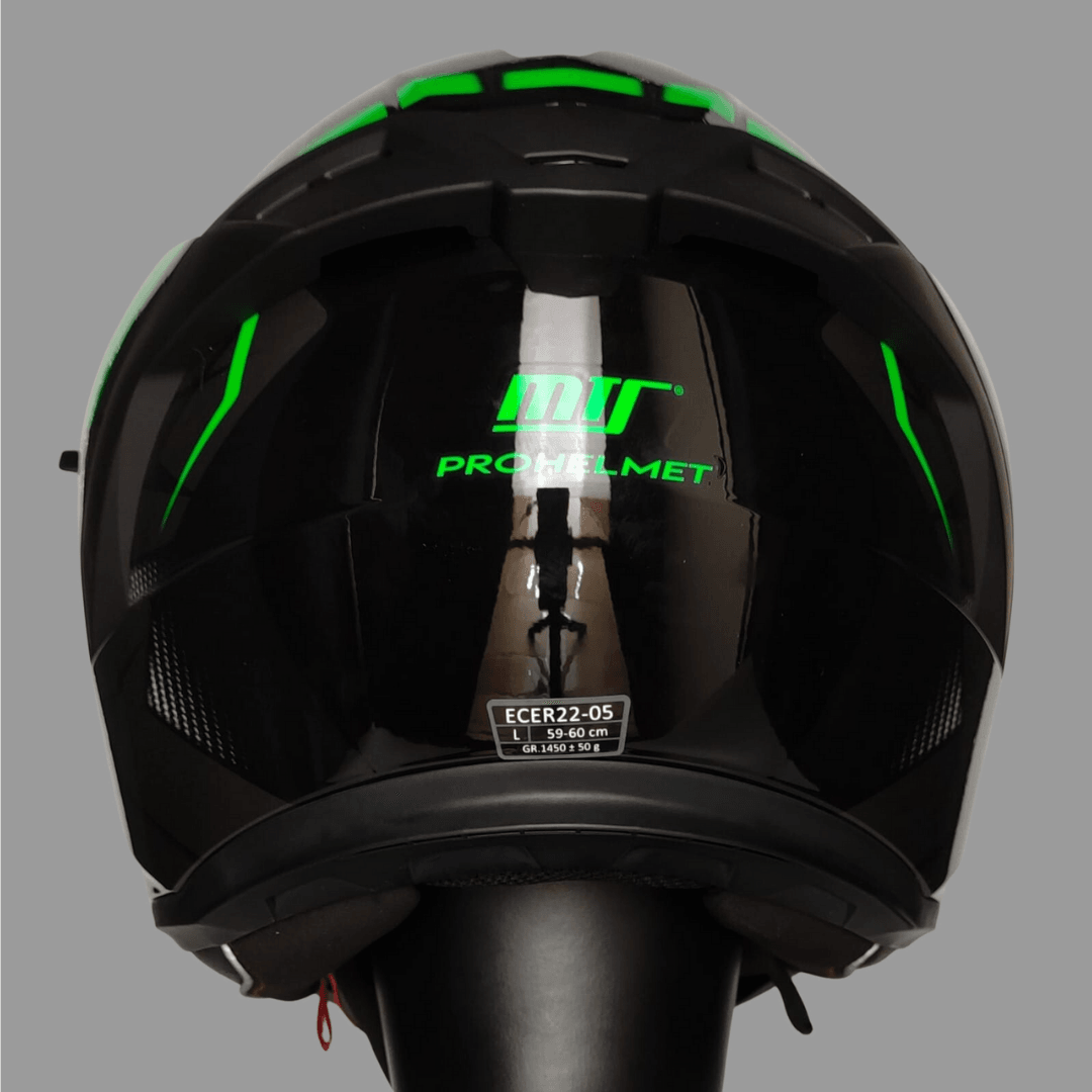 Mts Snake 801 Full Face Kask Face Lead Green