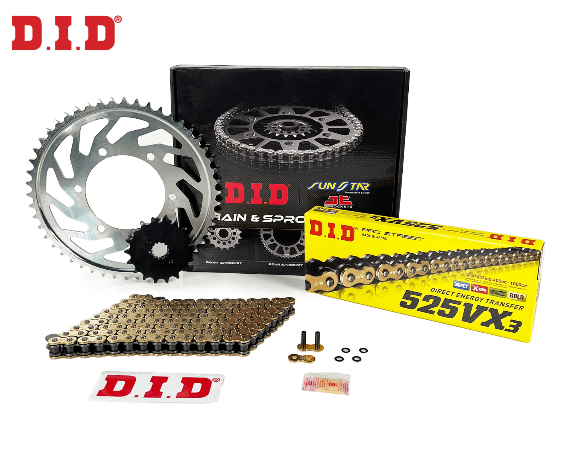 SS525VXGB790 YAMAHA MT-07 2014-2020 MODEL DID ZİNCİR DİŞLİ SETİ