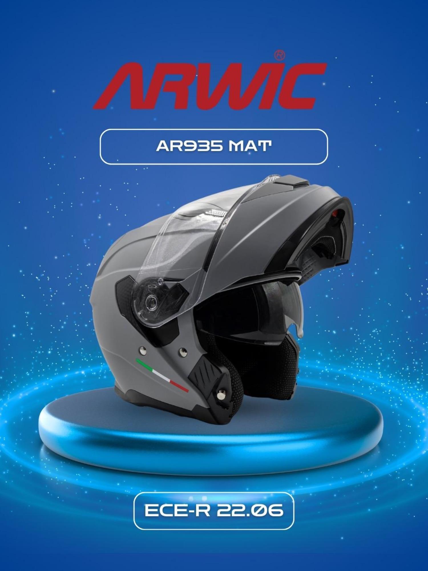 ARWİC KASK AR935 MAT GRİ