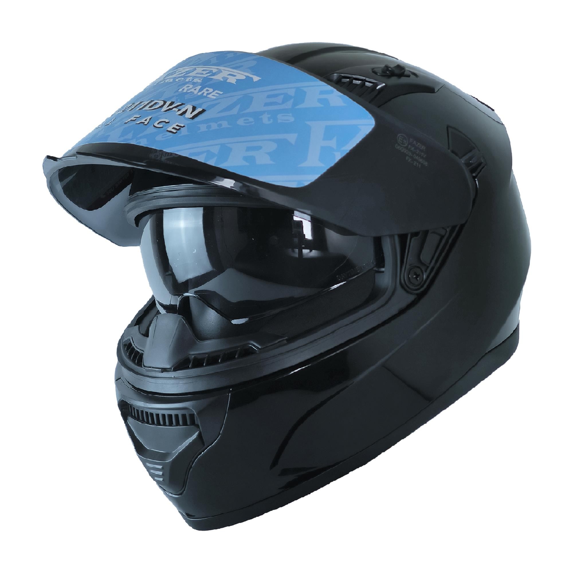 FAZER 211-DV FULL FACE KASK PARLAK SİYAH