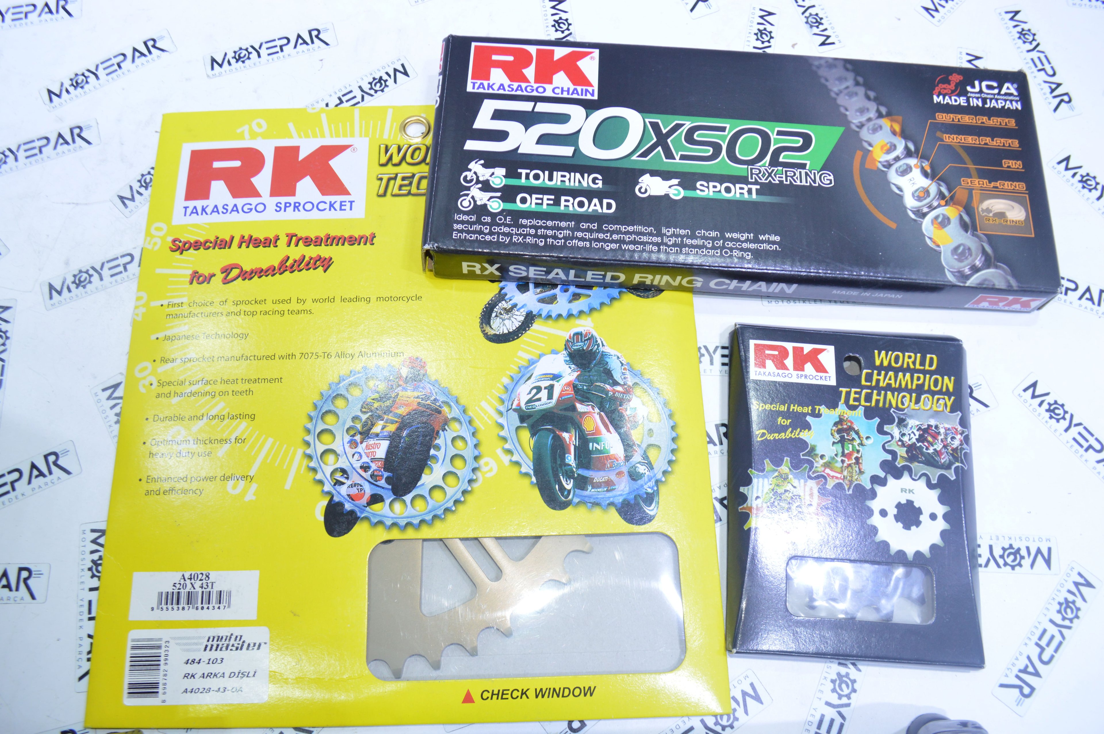 Rk Kawasaki Zx-6R Ninja  2007-2012 Zincir Dişli Set