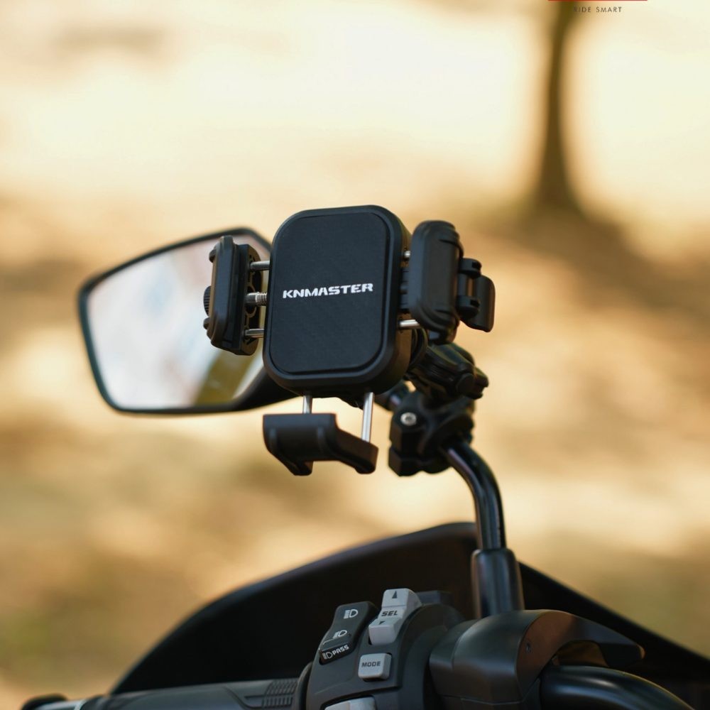 KNMASTER TT-870 TİTREŞİM ENGELLEYİCİLİ TÜM MOTOSİKLETLERE UYUMLU TELEFON TUTUCU