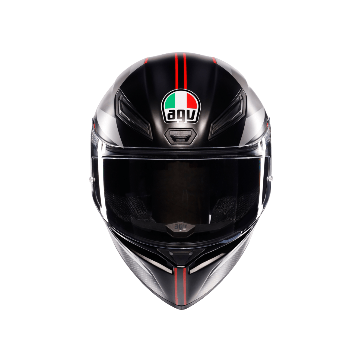 AGV KASK/K1 S LAP MATT BLACK/GREY/RED