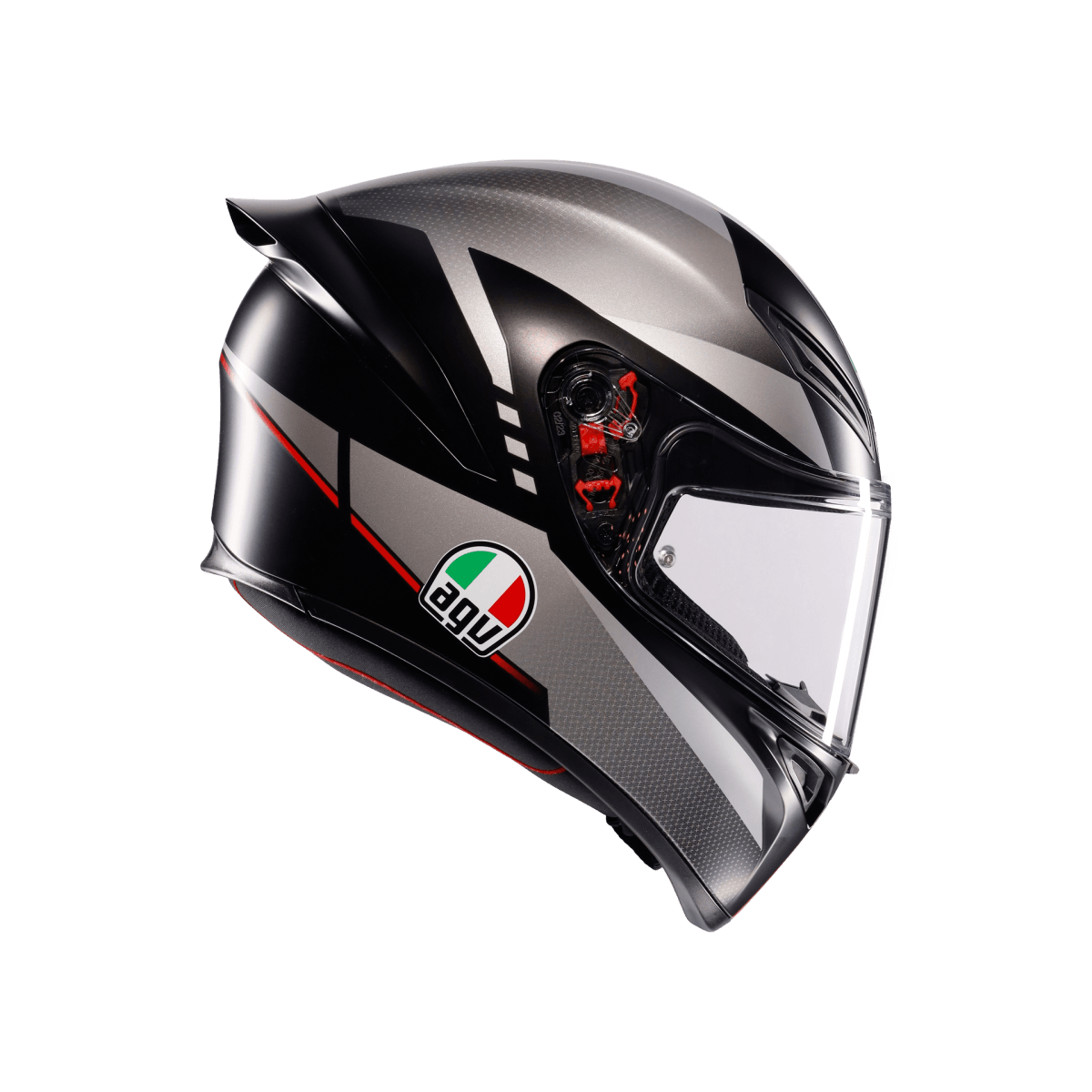 AGV KASK/K1 S LAP MATT BLACK/GREY/RED