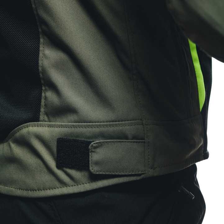 DAINESE CEKET/AIR FRAME 3 TEX JACKET ARMY GREEN / BLACK/FLUO/