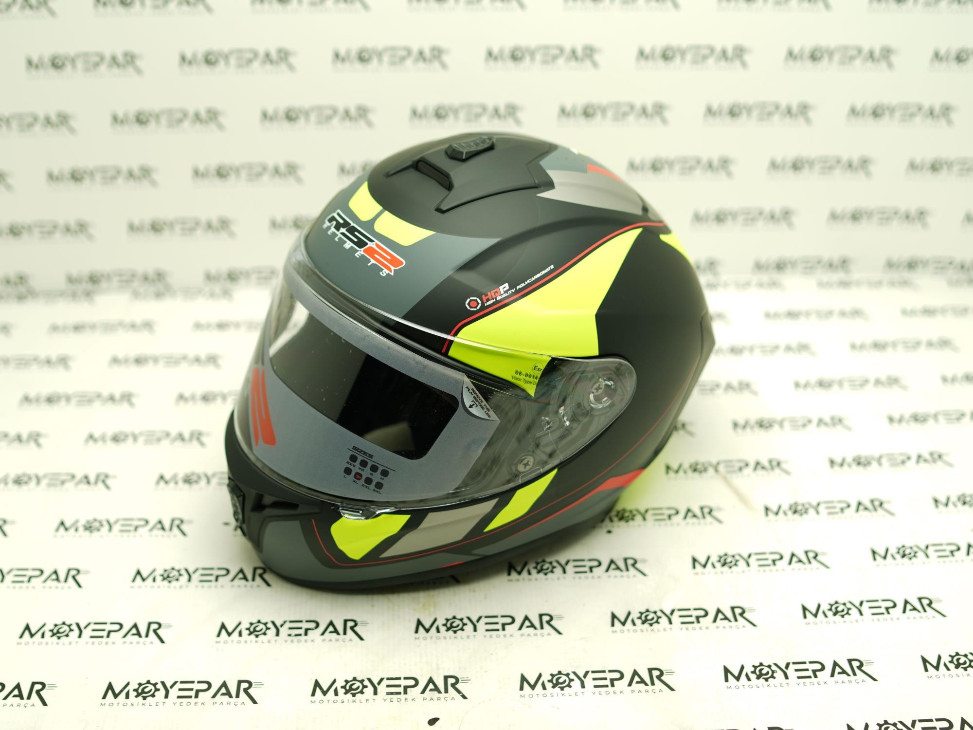 RS2 32011/8 YEŞİL SİYAH FULL FACE KASK