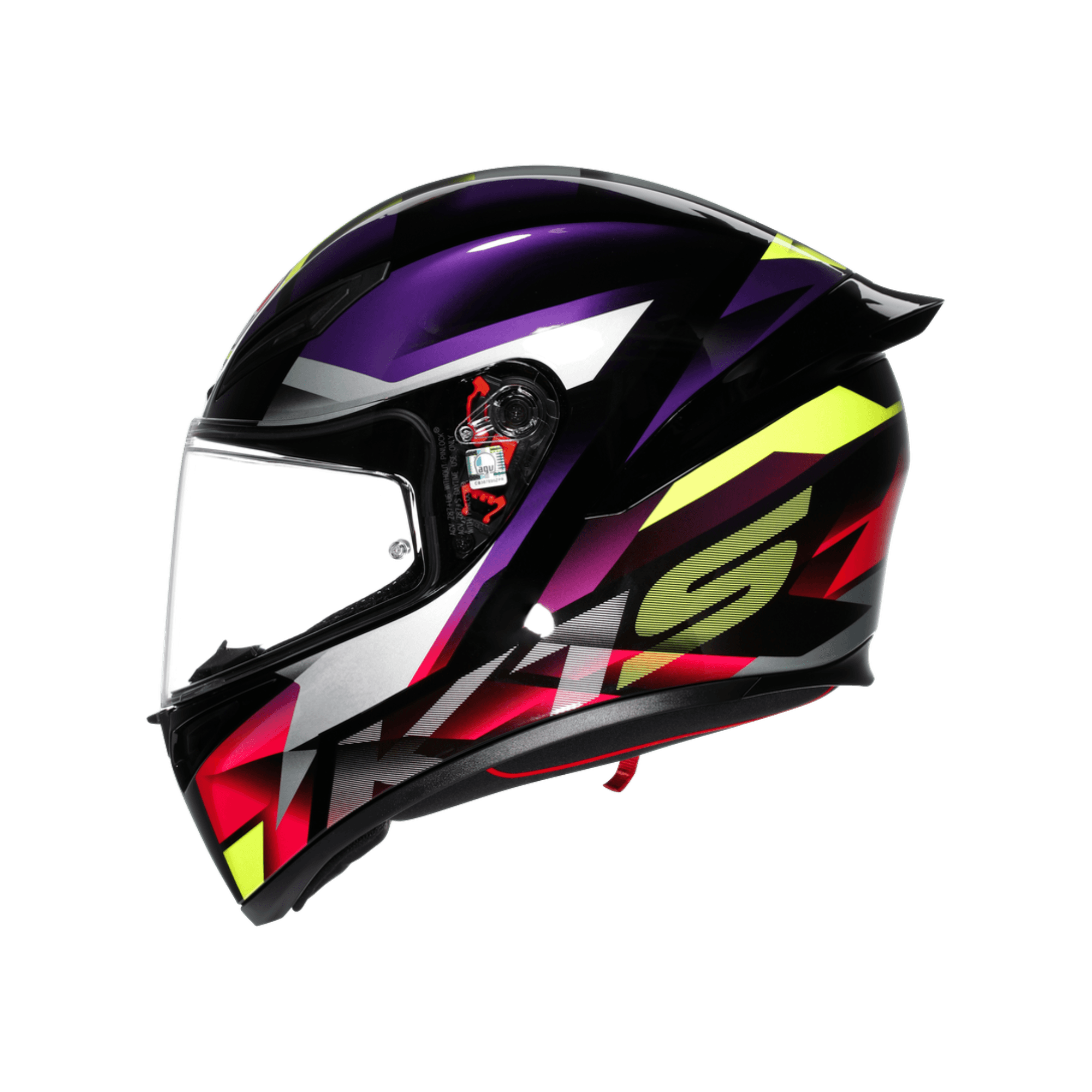 AGV KASK/K1 S E2206 FASTLAP BLACK PURPLE PINK M0196 FASTLAP
