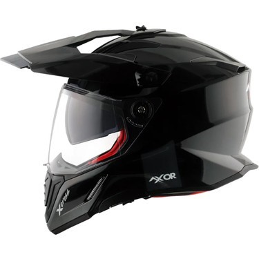 AXOR X-CROSS DUAL VISOR SC - BLACK RED DULL