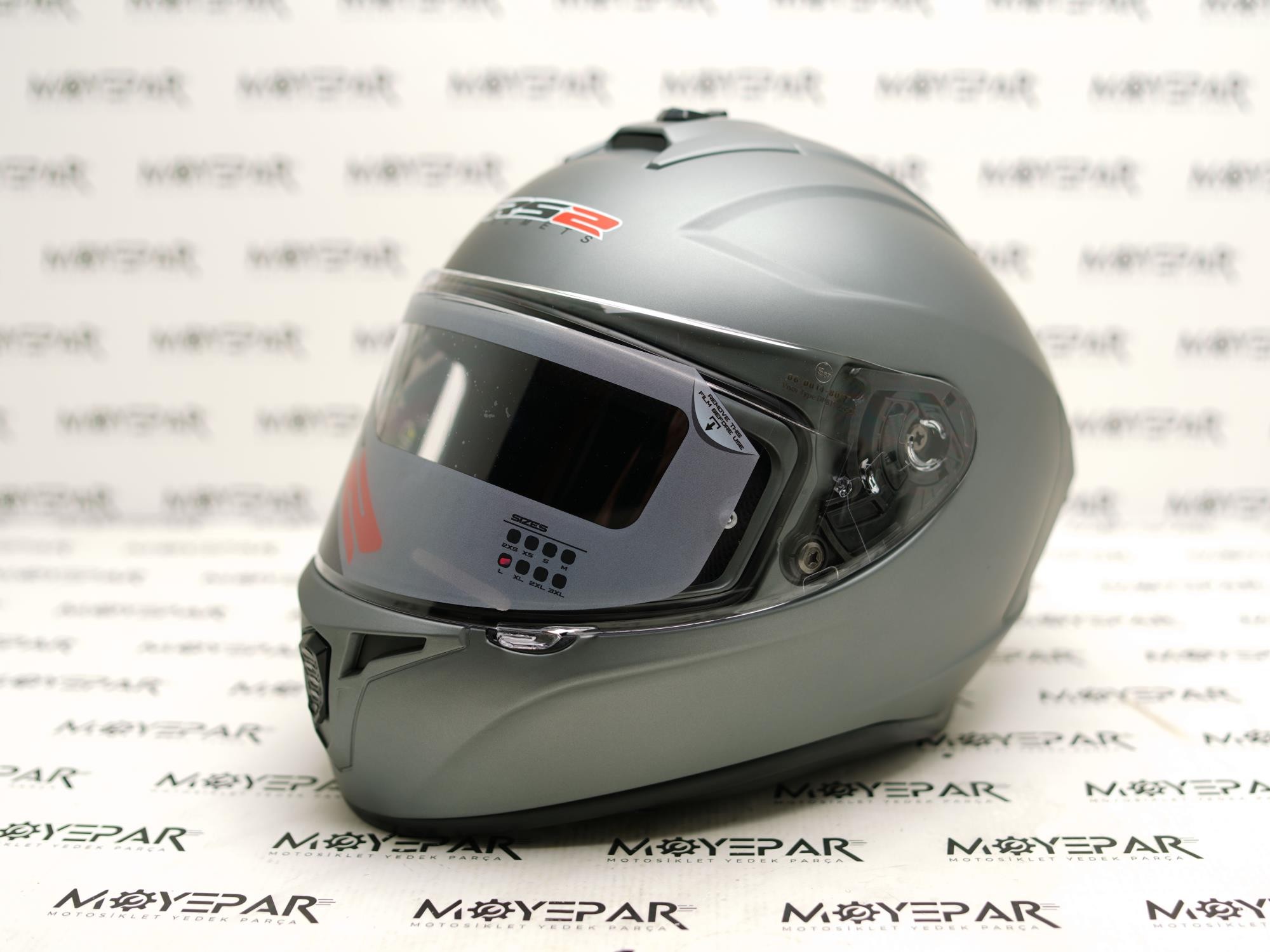 RS2 32001/3 NARDO GRİ FULL FACE KASK