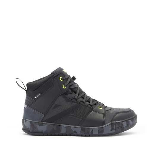DAINESE AYAKKABI/ SUBURB D-WP SHOES BLACK/CAMO/ACID YELLOW