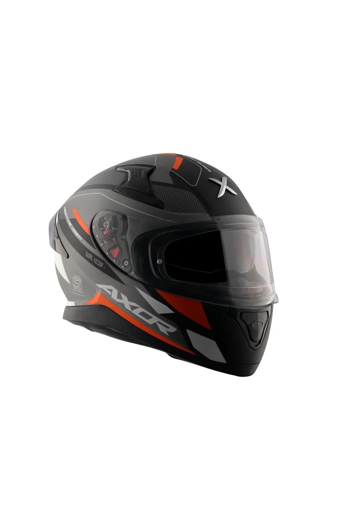 Axor Helmets Apex Turbine Black Orange Gray