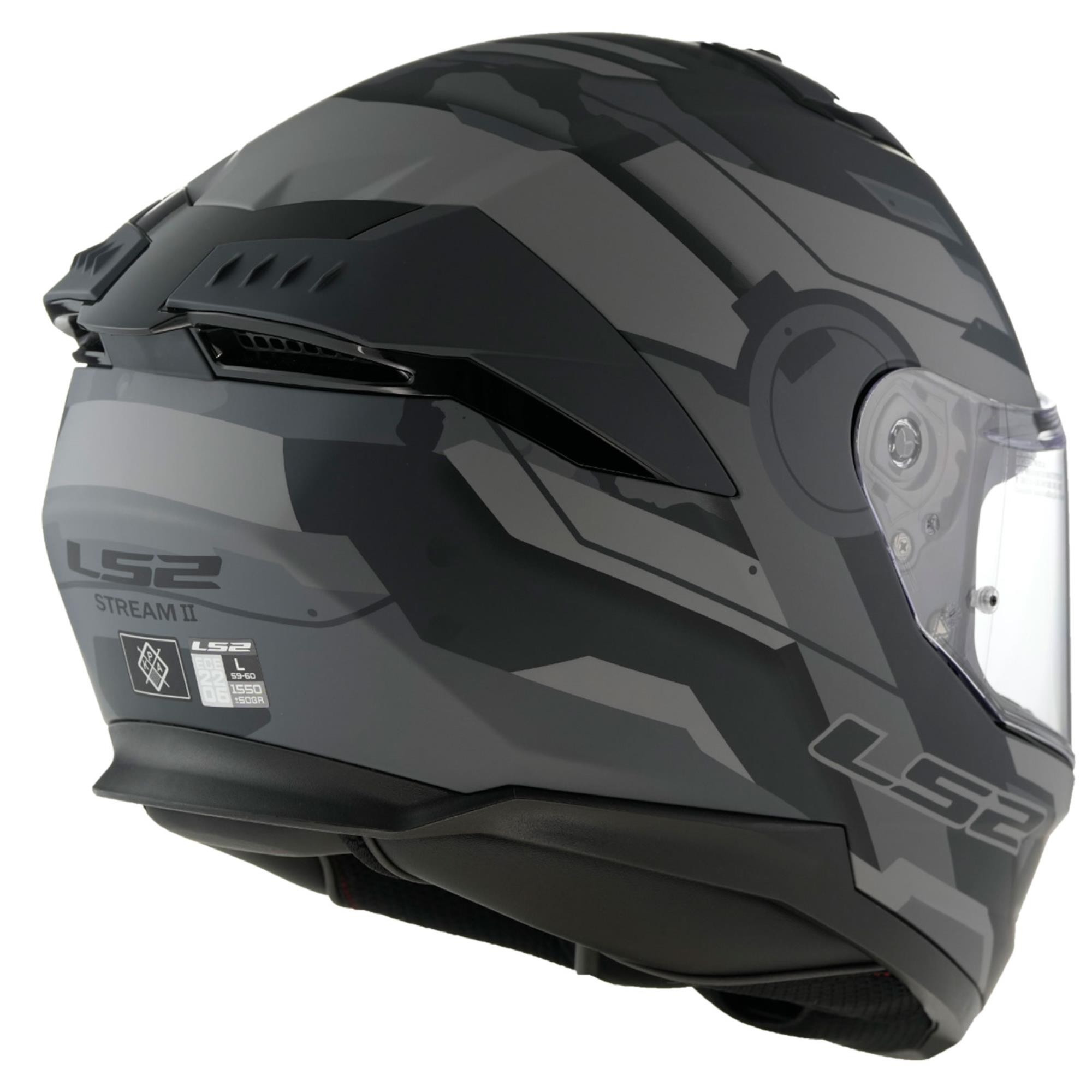 LS2 STREAM 2 SHADOW MAT TITANIUM-GRİ KASK