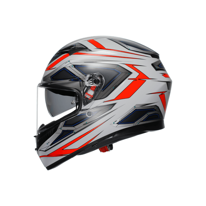AGV KASK/K3 E2206 MPLK SPACE MATT WHITE RED FLUO CONFİGURATİON
