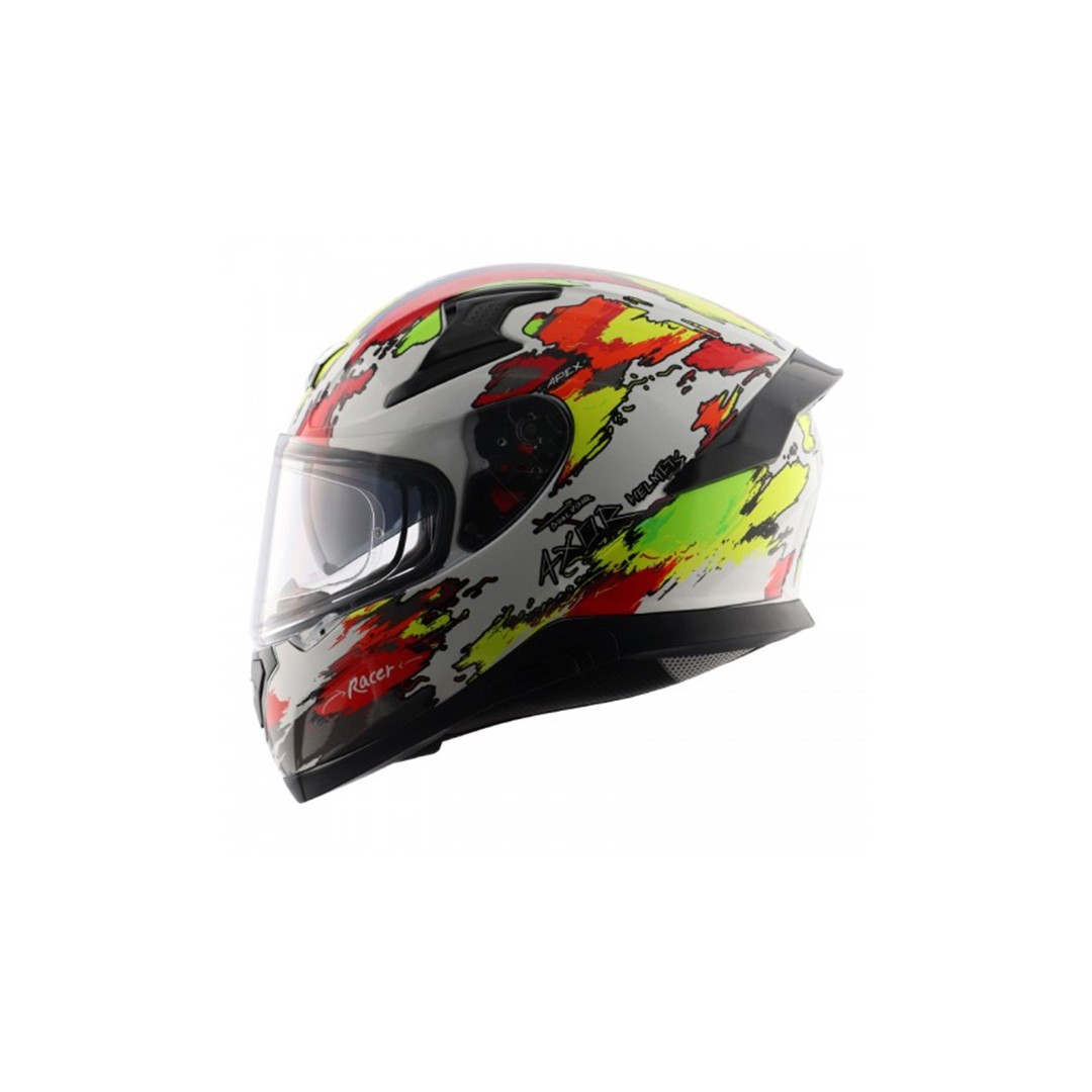 AXOR X-CROSS FLASH DUAL VISOR HELMET - NEON YELLOW