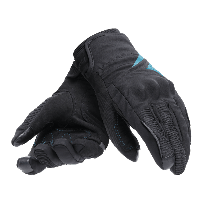 DAINESE ELD/TRENTO D-DRY GLOVES WMN BLACK OCEAN DEPTHS