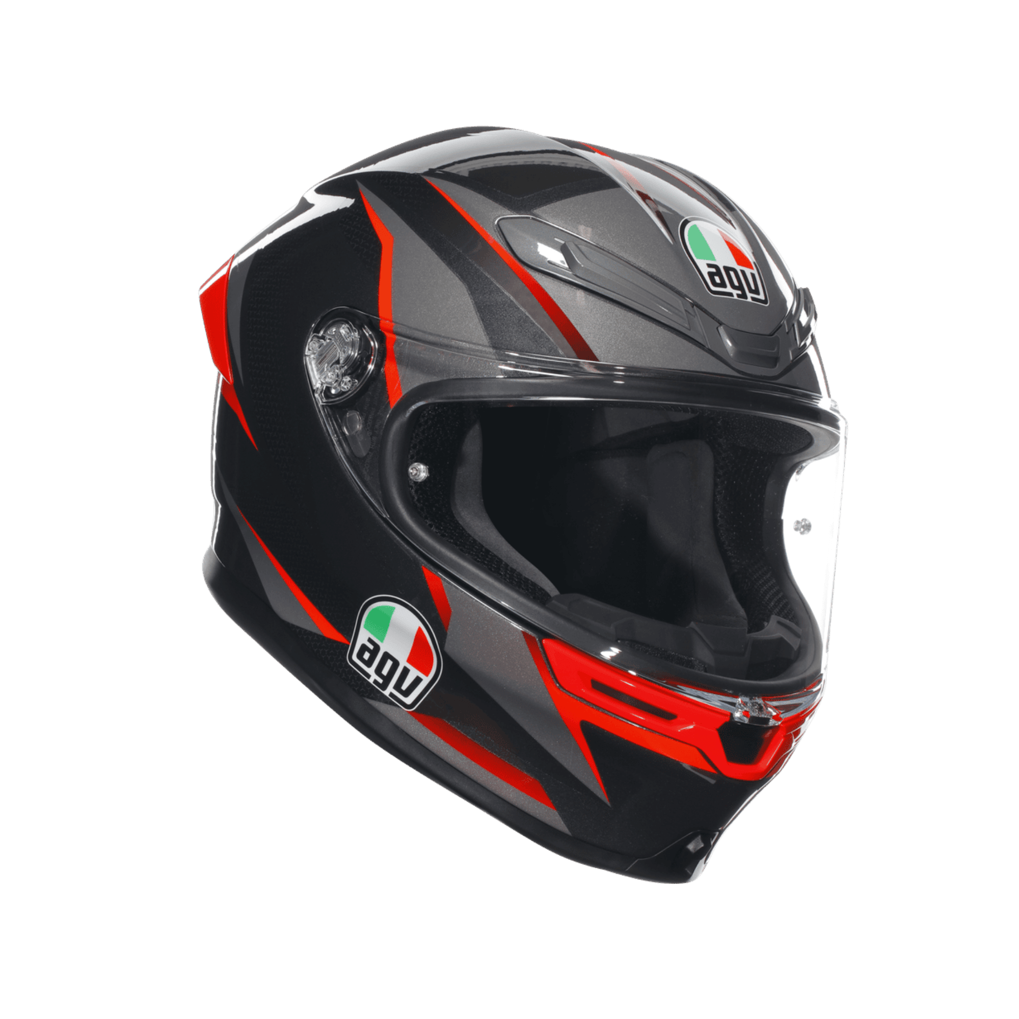 AGV KASK/K6 S MPLK SLASHCUT BLK GREY RED KAPALI KASK