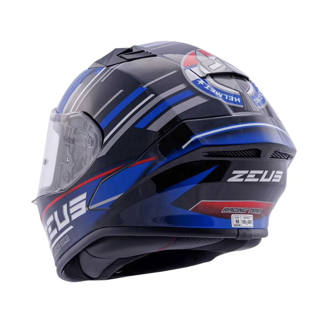 ZEUS KASK/ZS-826 PEARL BLACK BK15 BLUE