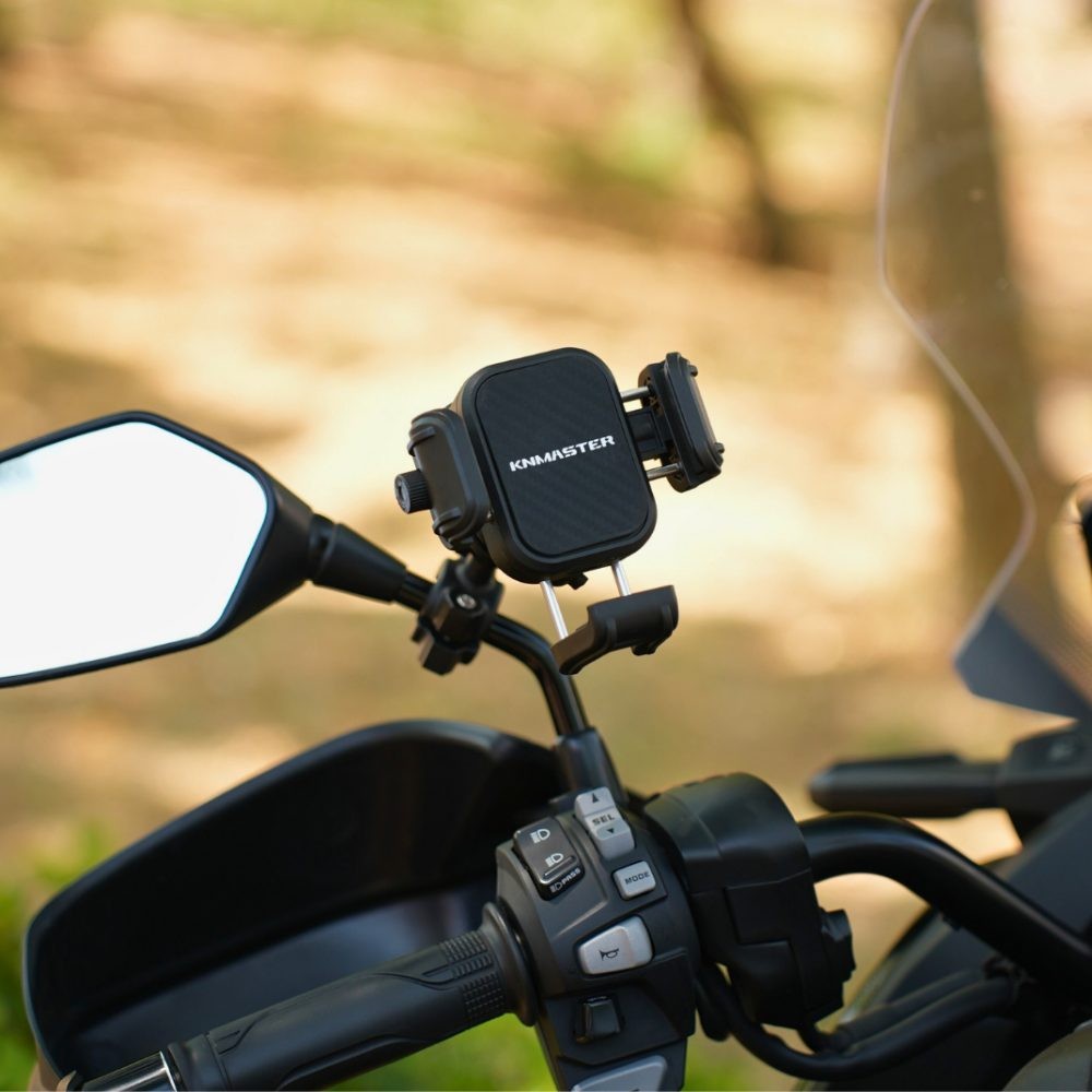 KNMASTER TT-870 TİTREŞİM ENGELLEYİCİLİ TÜM MOTOSİKLETLERE UYUMLU TELEFON TUTUCU
