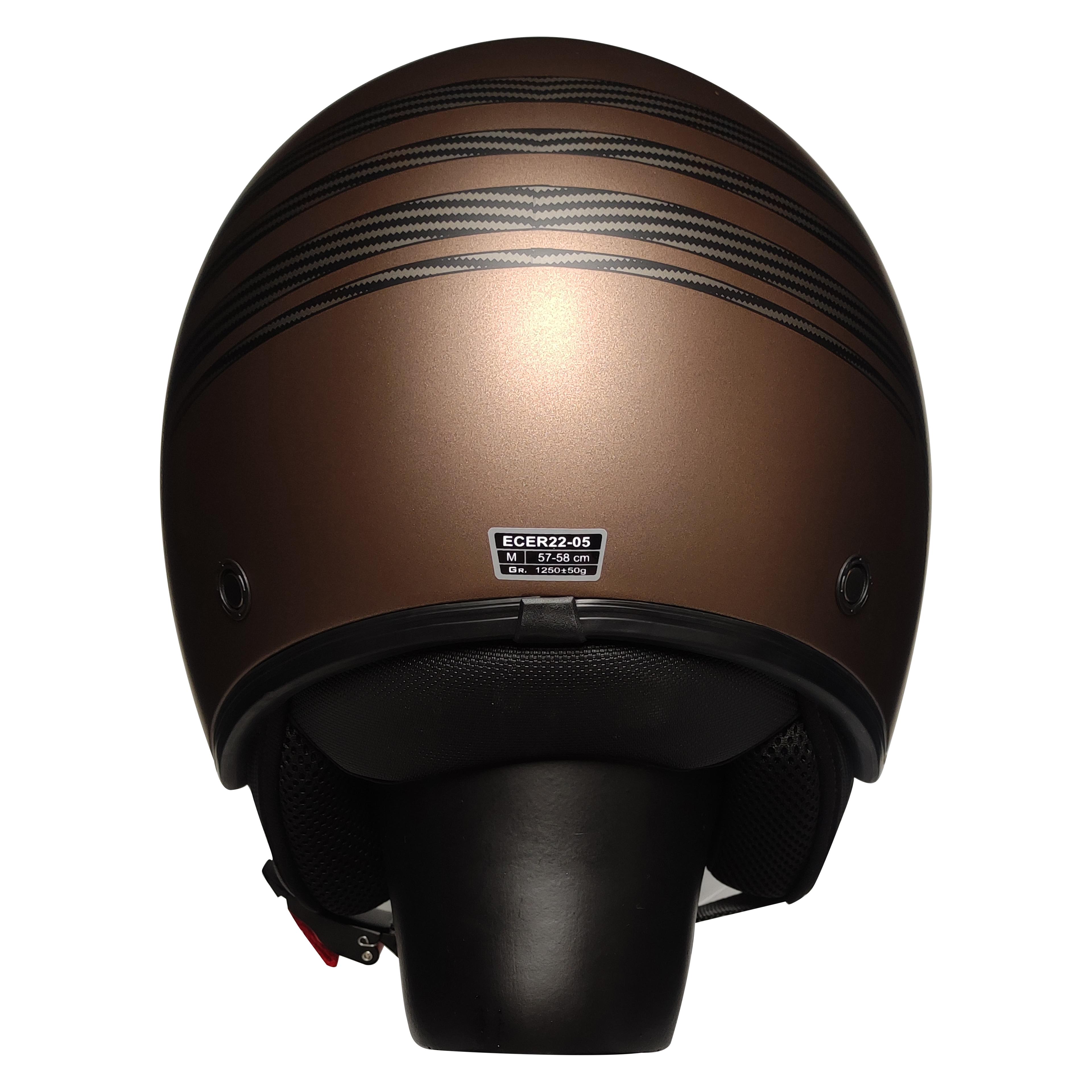 Free-M 612 Yarım Kask Mat Brown Soft Ball