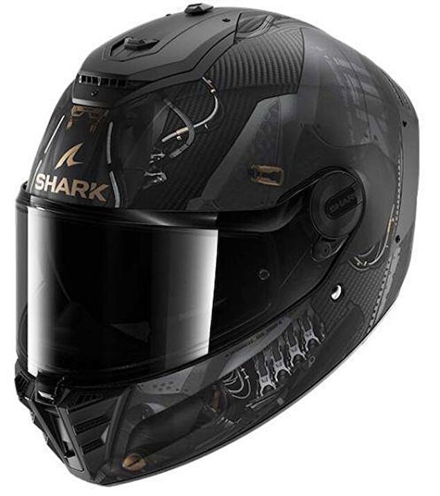 0333 SHARK SPARTAN RS CARBON XBOT KAPALI KASK MAT YEŞİLLİ