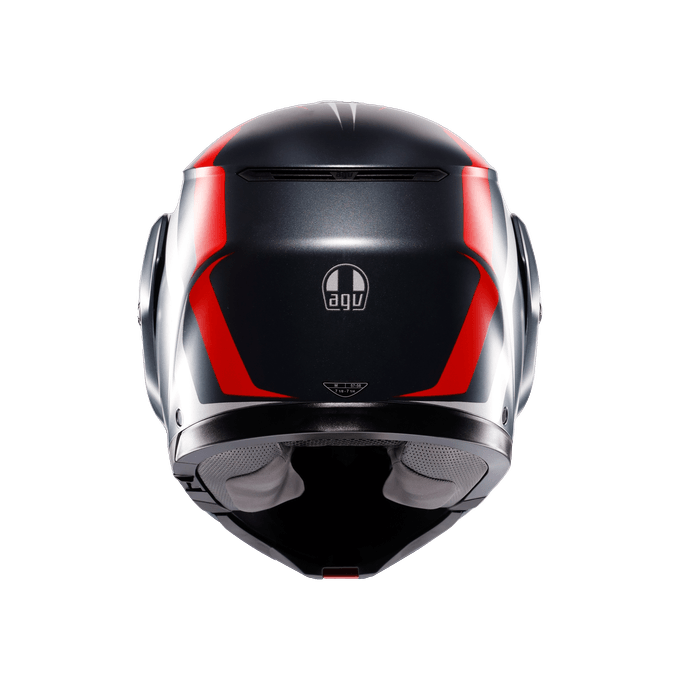 AGV KASK/STREETMODULAR RESI MATT GREY SILVER RED