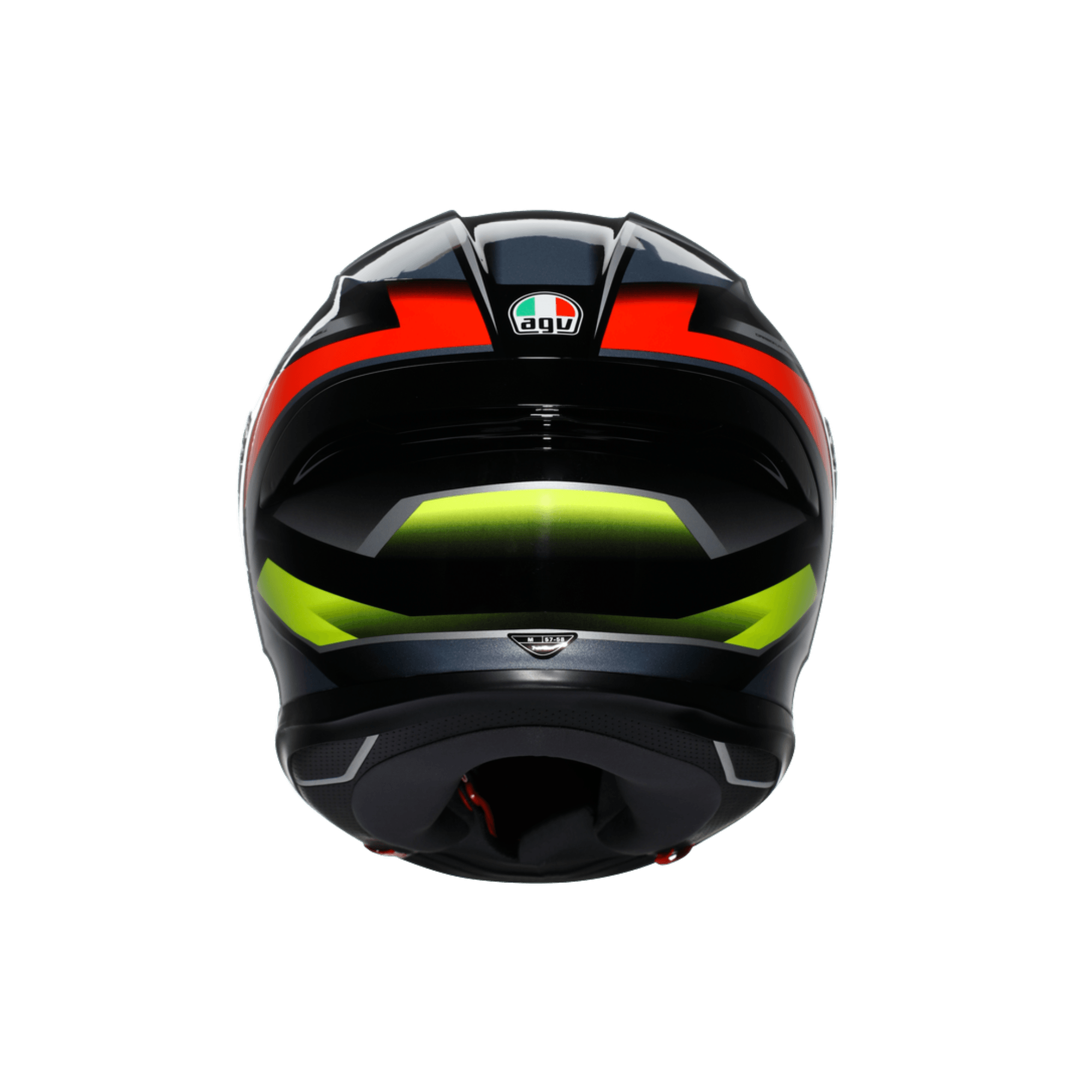 AGV KASK/K6 S MPLK ERAZER BLACK/RED YELLOW FLUO M0186