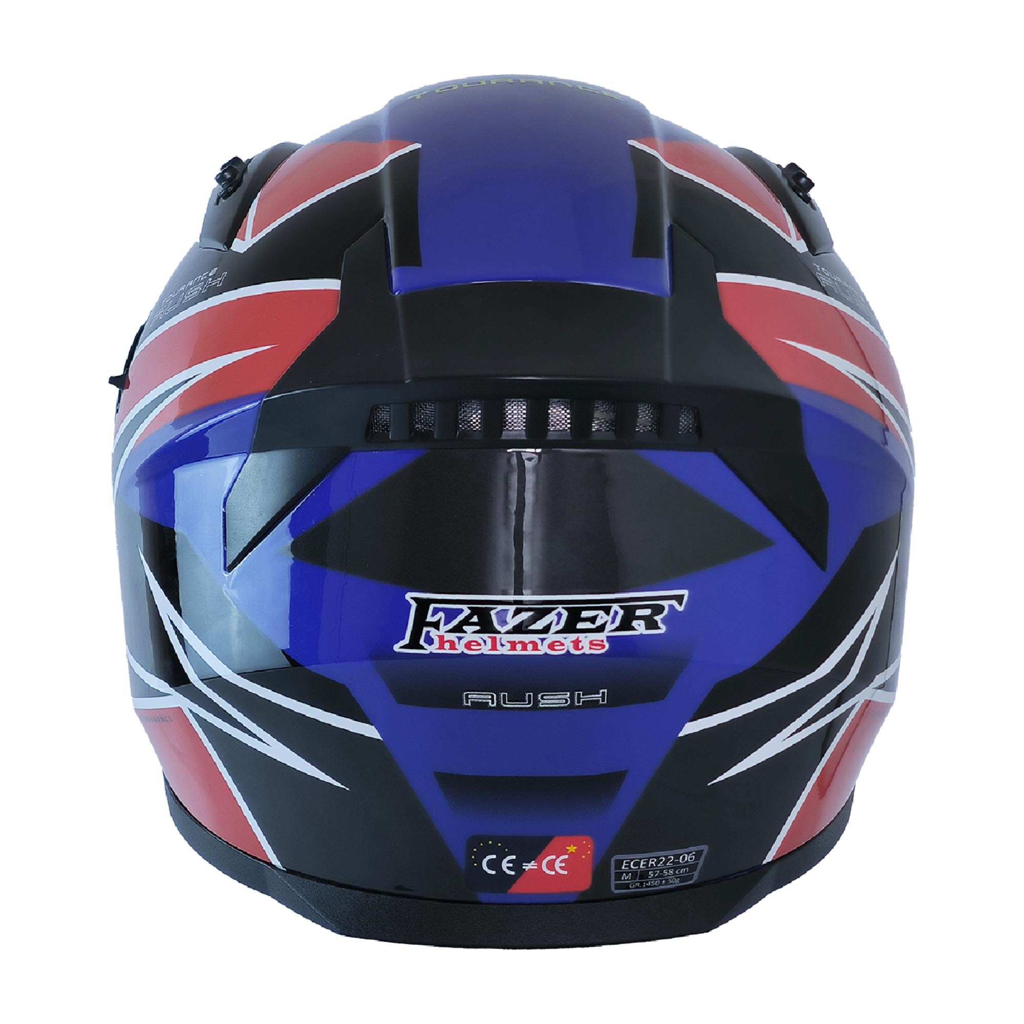 FAZER 211-DV FULL FACE KASK RUSH SİYAH KIRMIZI BEYAZ