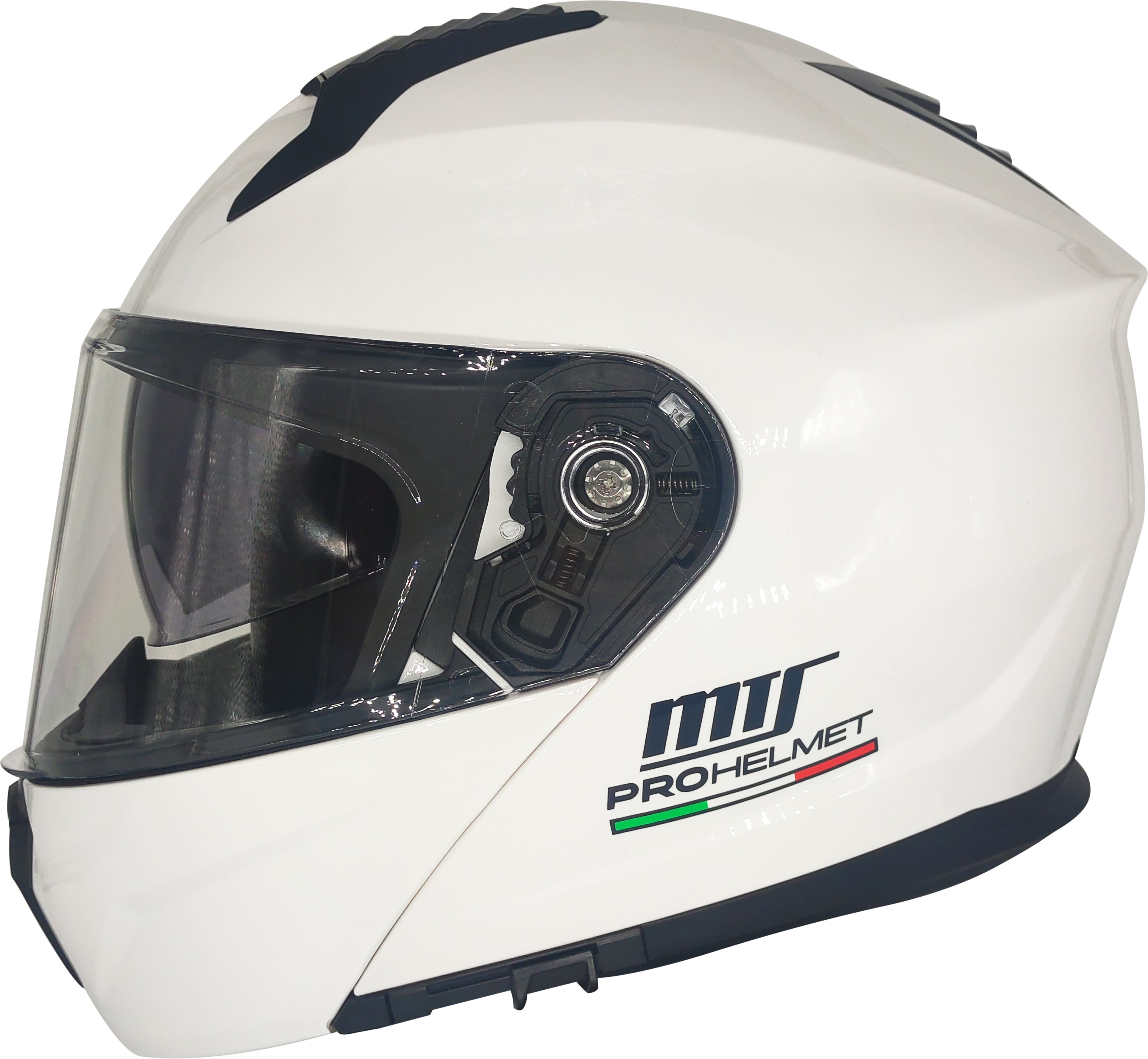 Mts Helmets 966 White Çene Açılır Model