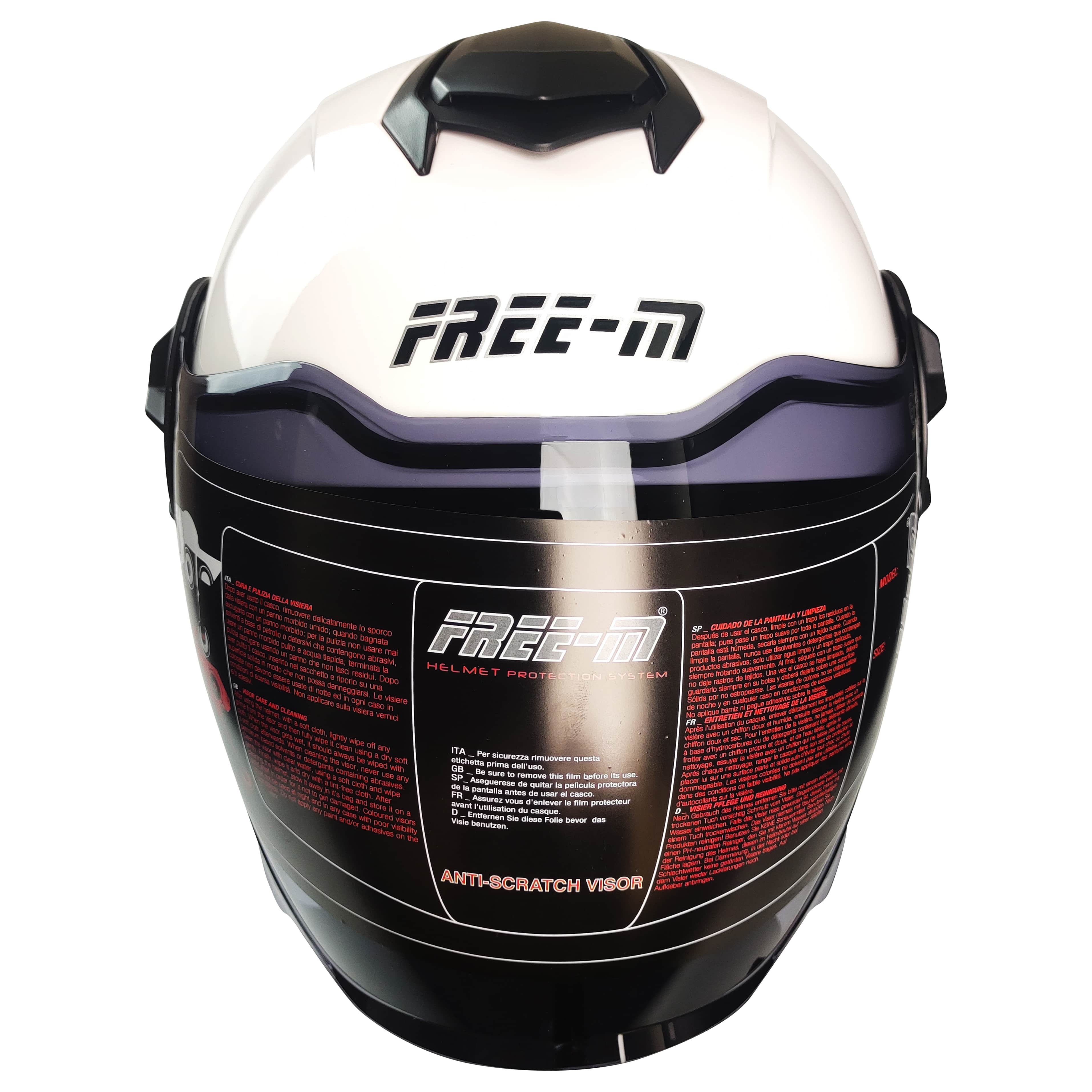 Free-m FR-665 Yarım Kask - BEYAZ