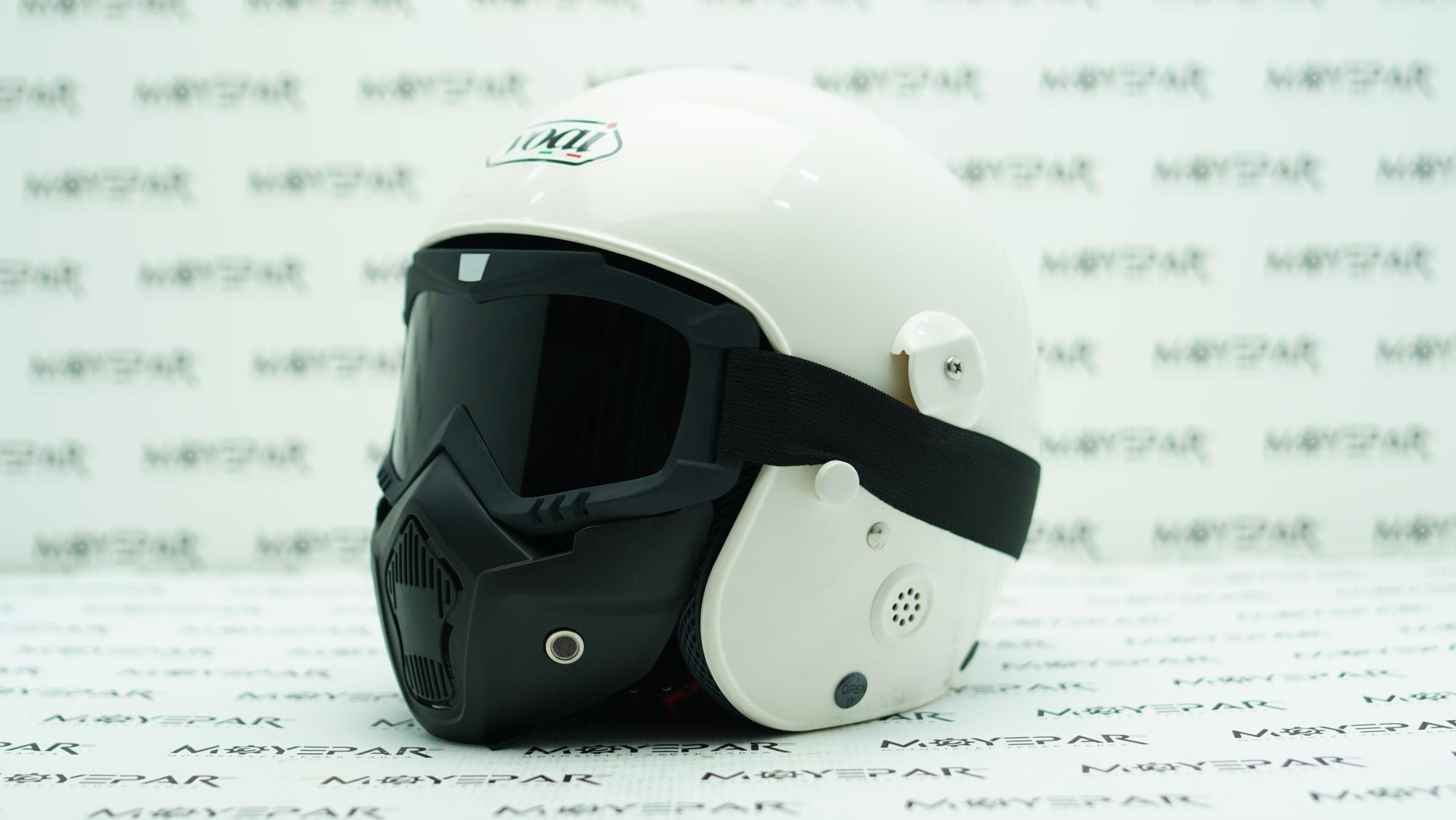 MTS M-9 KASK GÖZLÜKLÜ BEYAZ