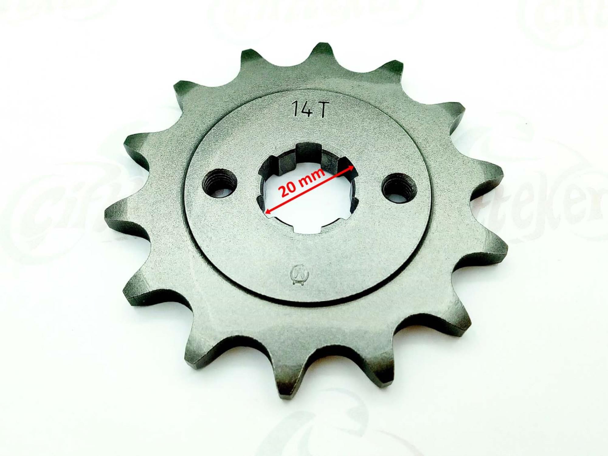 7CRR-520-20-6-2-14-HK HERO KARİZMA ÖN DİŞLİ 520-14T İÇ 20 MM 6 TIRNAKLI