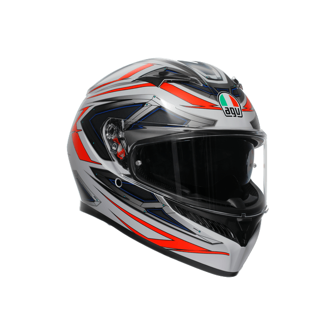 AGV KASK/K3 E2206 MPLK SPACE MATT WHITE RED FLUO CONFİGURATİON