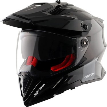 AXOR X-CROSS DUAL VISOR SC - BLACK RED DULL