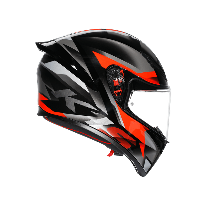 AGV KASK/K1 S E2206 FASTLAP BLACK GREY RED CONF.