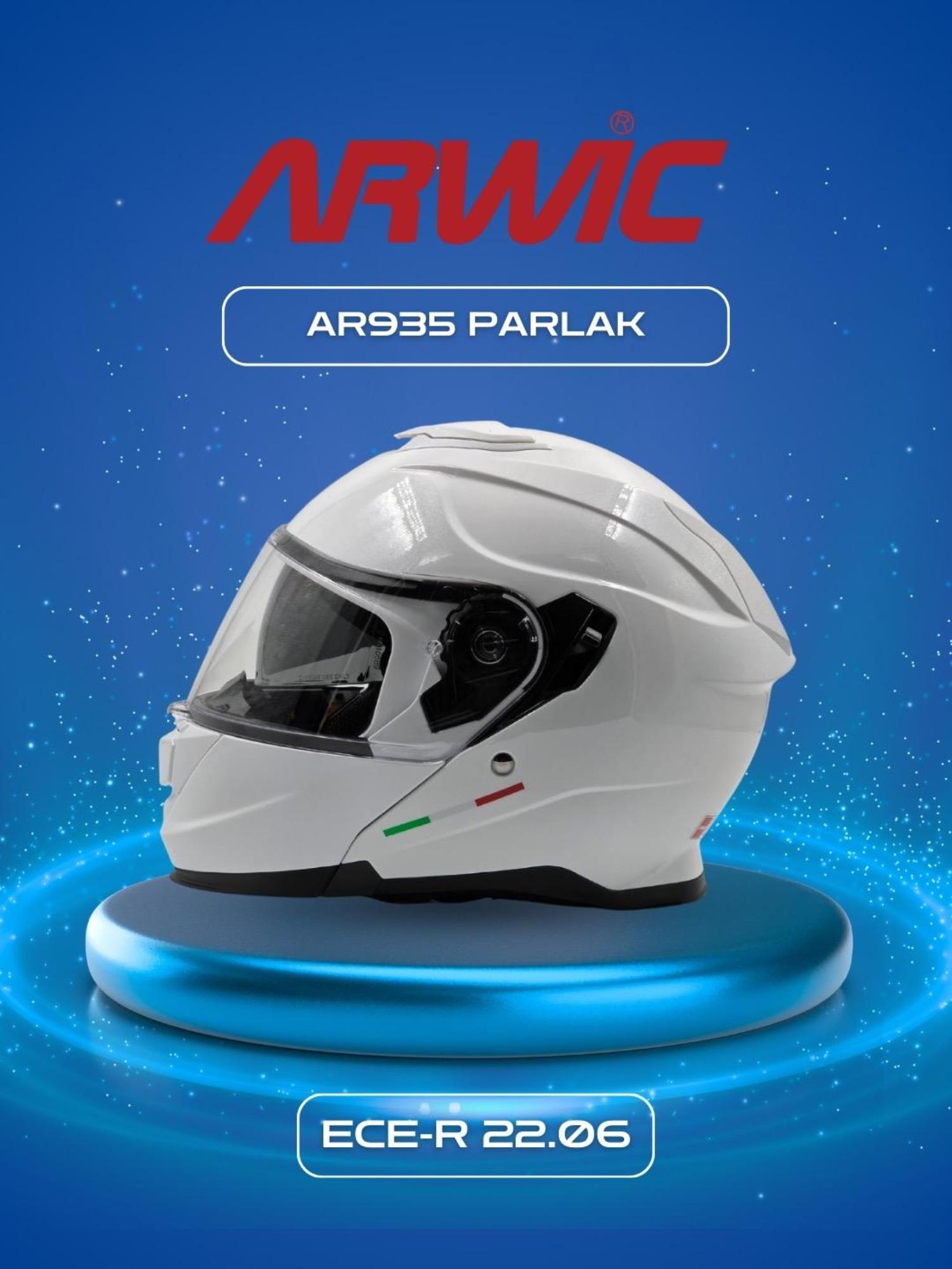 ARWİC KASK AR935 PARLAK BEYAZ