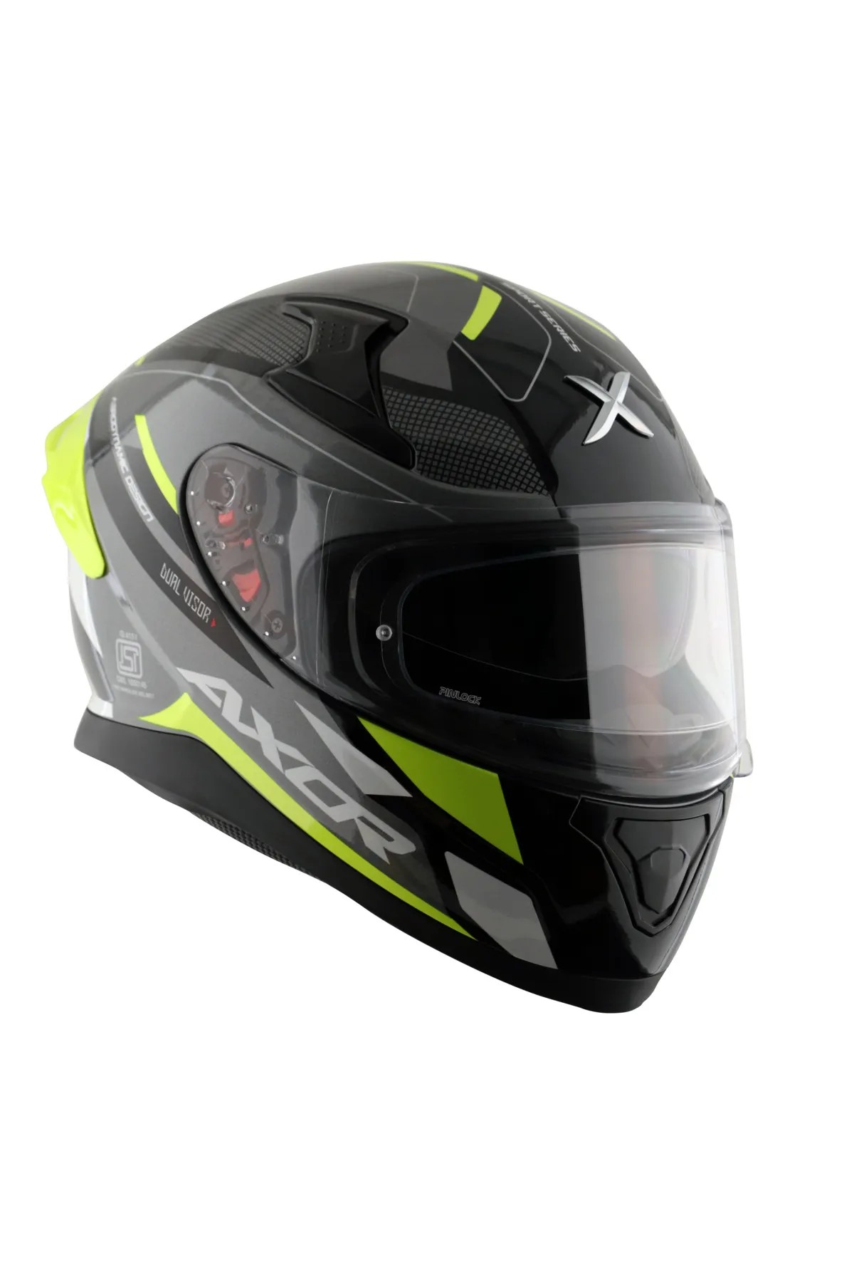 Axor Helmets Apex Turbine Black Neon Grey