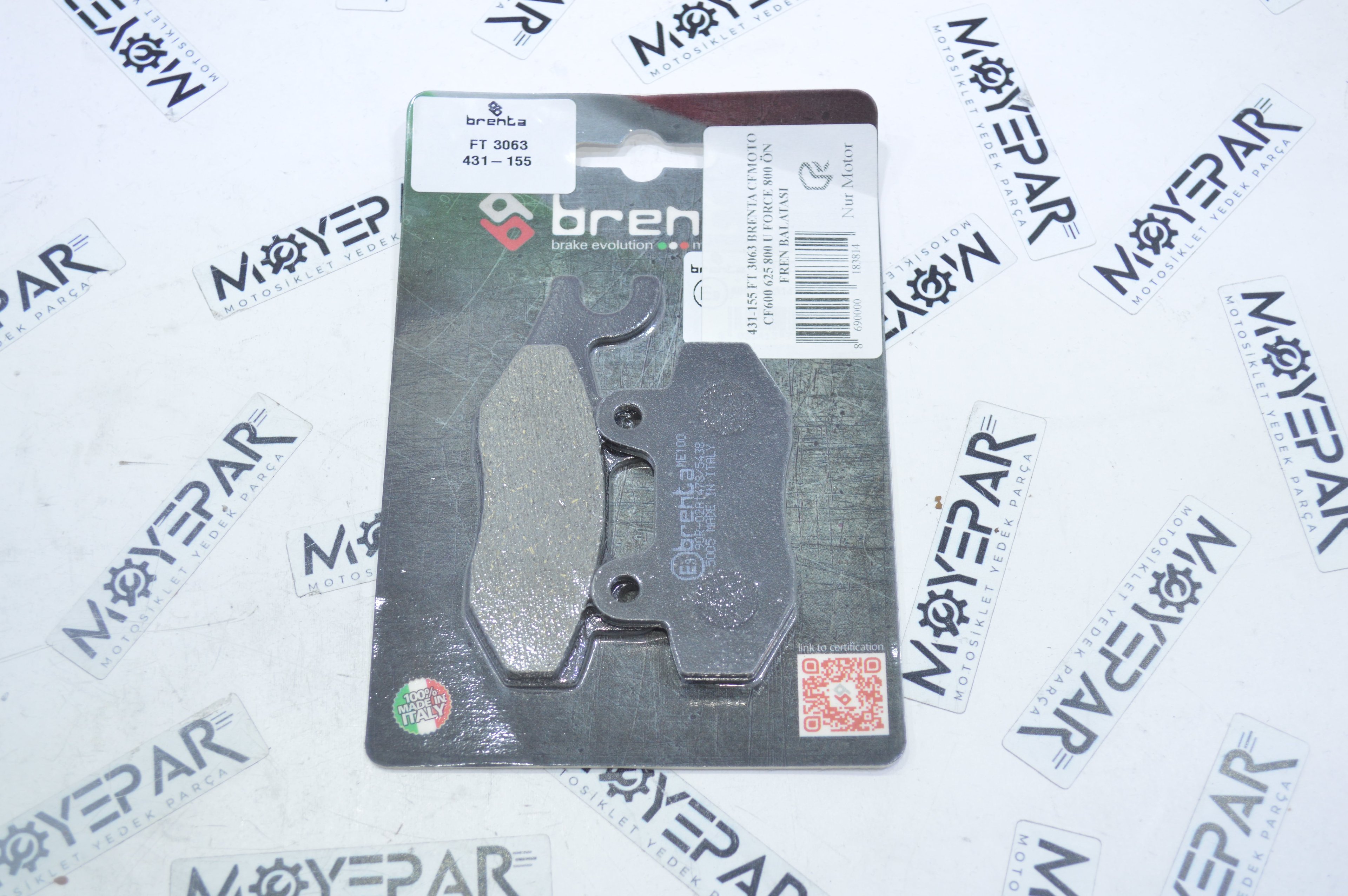 431-155 Brenta Cf Moto Cf600-625-800 U-Force 800 Ön Fren Balatası