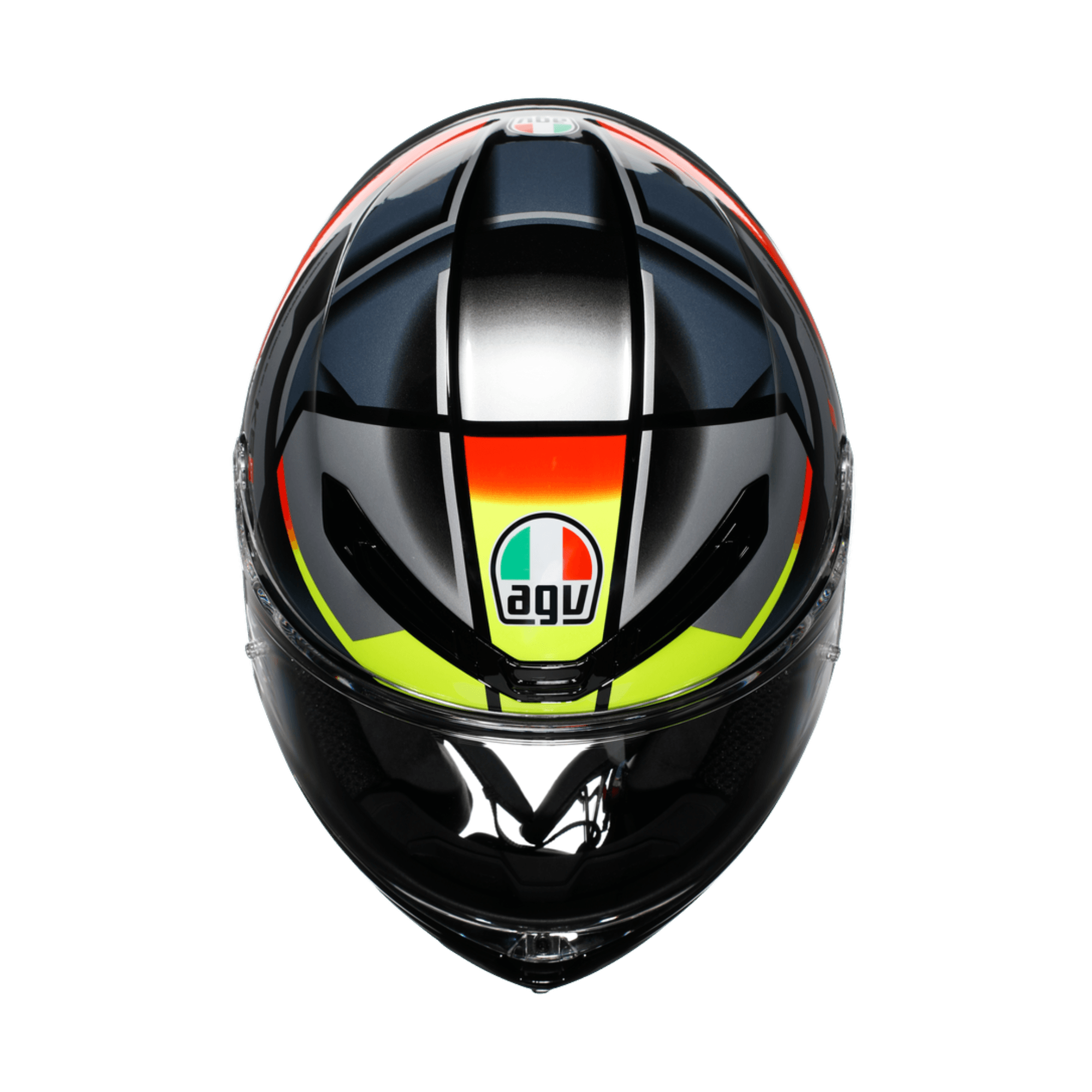 AGV KASK/K6 S MPLK ERAZER BLACK/RED YELLOW FLUO M0186