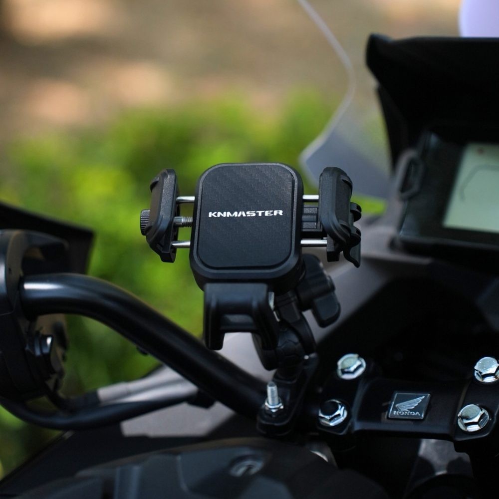 KNMASTER TT-870 TİTREŞİM ENGELLEYİCİLİ TÜM MOTOSİKLETLERE UYUMLU TELEFON TUTUCU