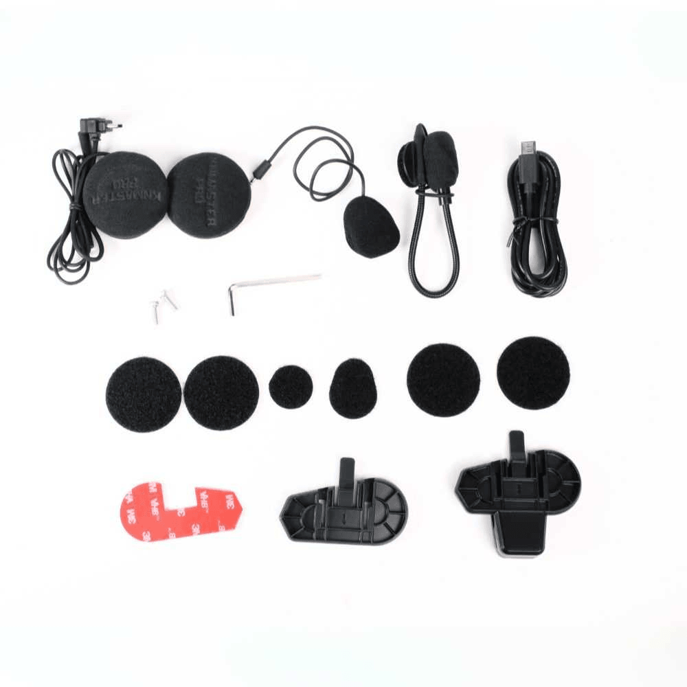 KNMASTER KN2300PRO MOTOSİKLET KASK İNTERKOM BLUETOOTH INTERCOM KULAKLIK SETİ SİYAH